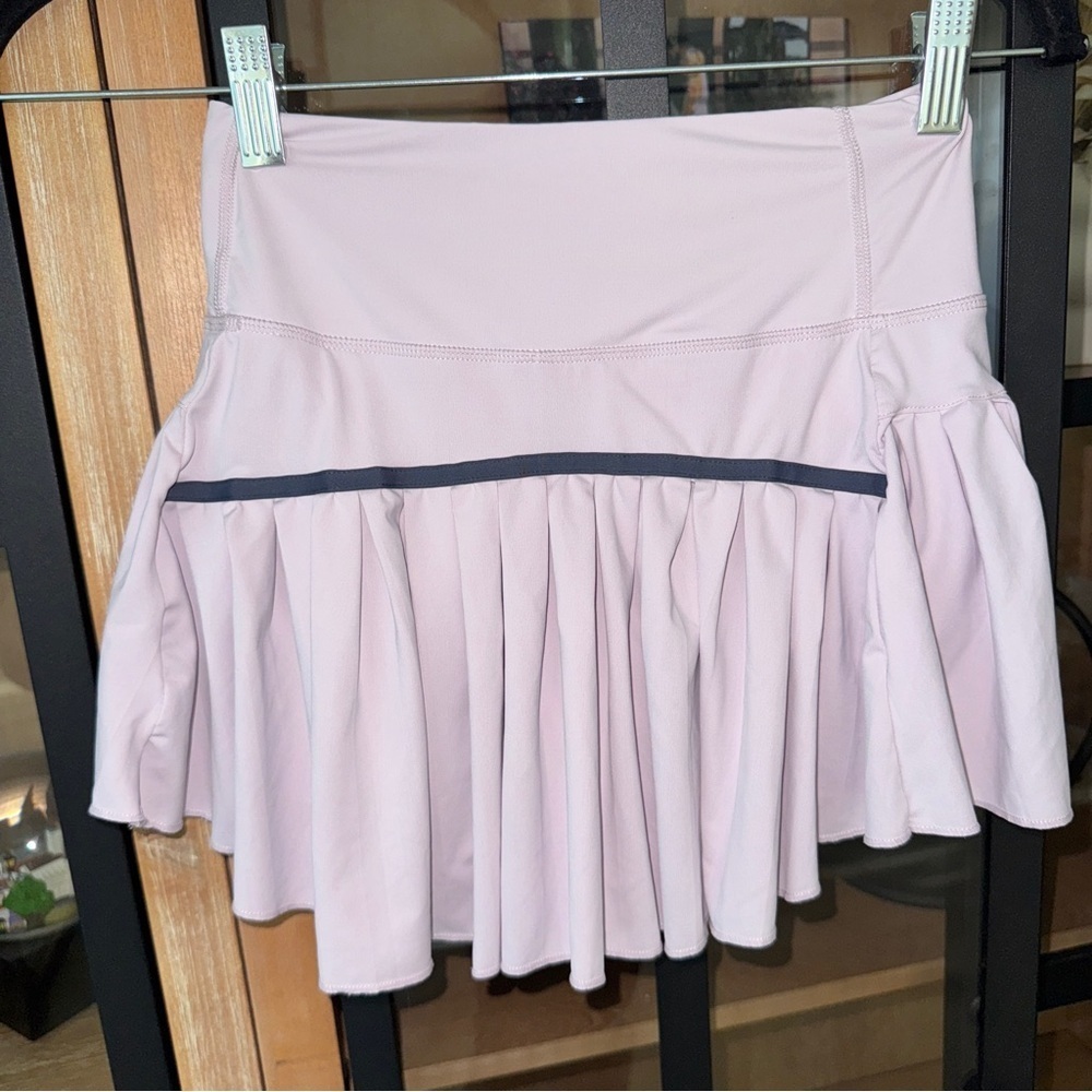 Gold Hinge Tennis skirt skort pleated high waisted built-in shorts lavender